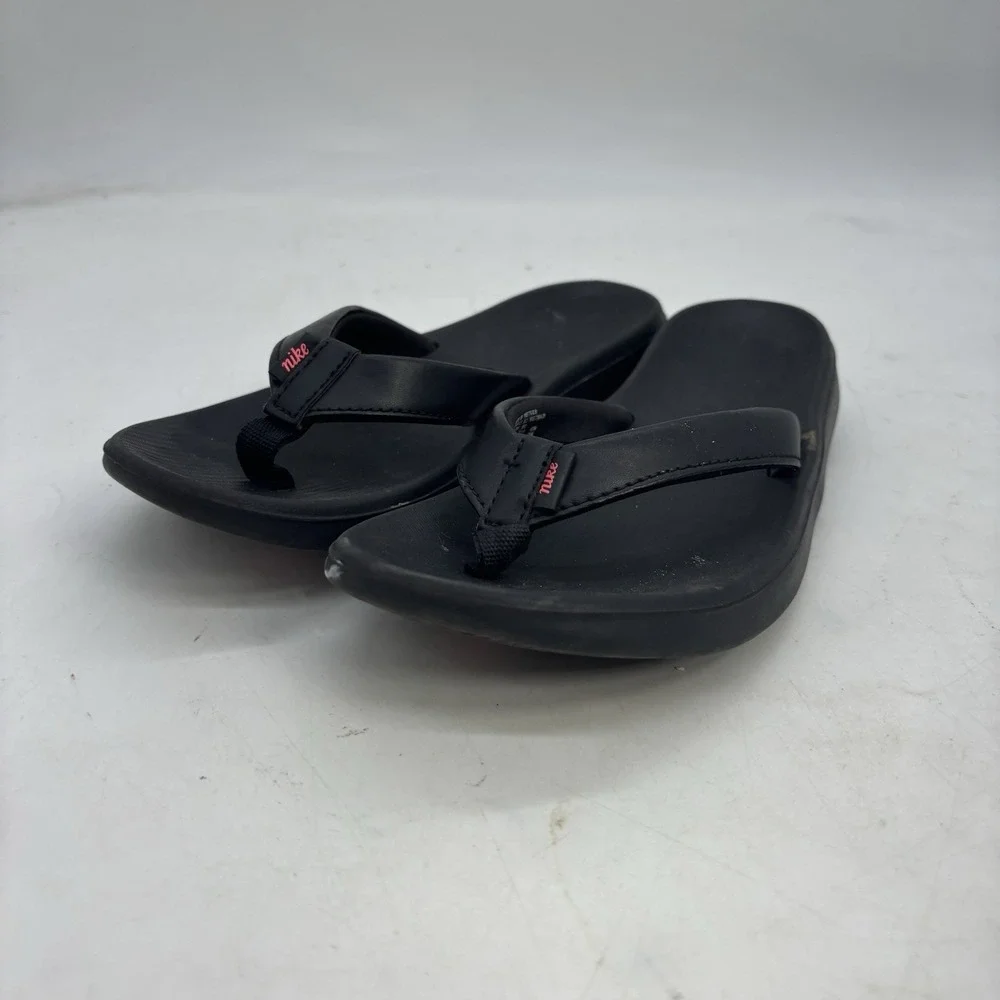 Nike Comfort Slides Womens 7 Black Slip On Sandals Comfortbed Flip Flops